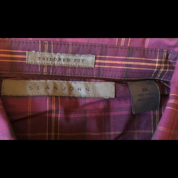 Sean John Tailored Fit Button Up Long Sleeve Shirt - Picture 2 of 7